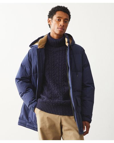 Todd Synder X Champion Japanese Mid Down Parka - Blue