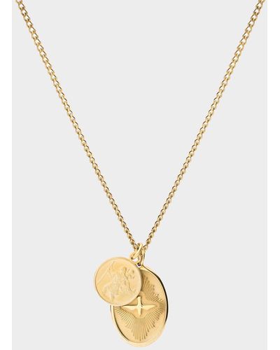 Miansai Mini Dove Pendant Necklace In Gold - Metallic