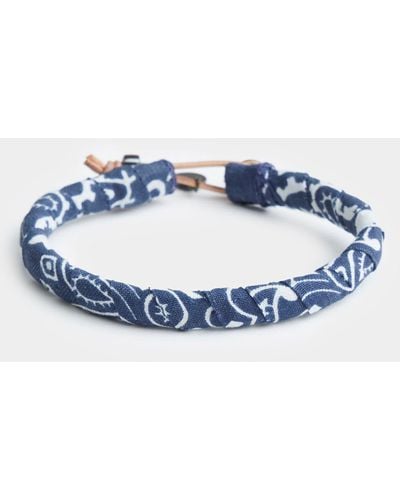 Mikia Bandana Cotton Bracelet - Blue