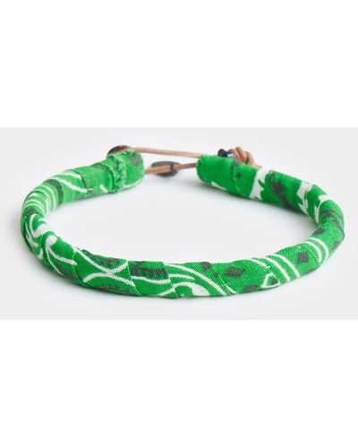 Mikia Bandana Cotton Bracelet - Green