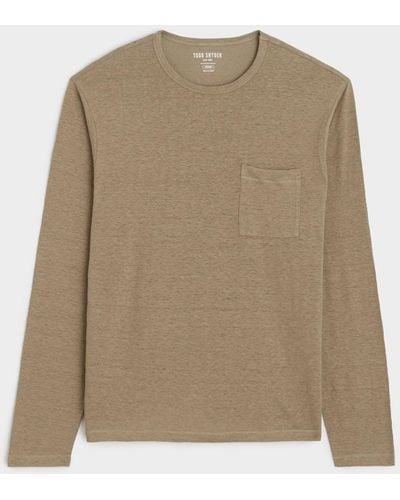 Todd Synder X Champion Linen Jersey Long Sleeve T-shirt - Natural
