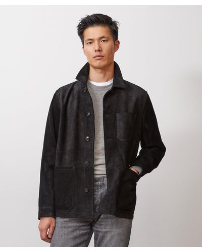 Todd Synder X Champion Italian Suede Chore Coat - Black