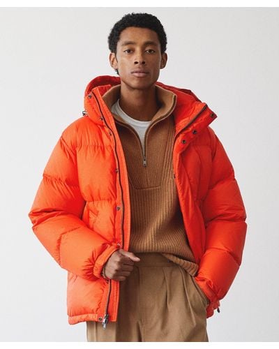 Todd Synder X Champion Italian Short Tech Down Parka - Red