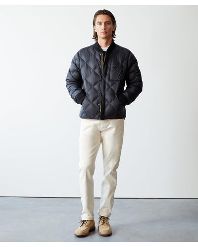 Todd Synder X Champion Italian Quilted Down Snap Bomber - Black