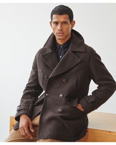 Todd Synder X Champion Italian Wool Peacoat - Brown