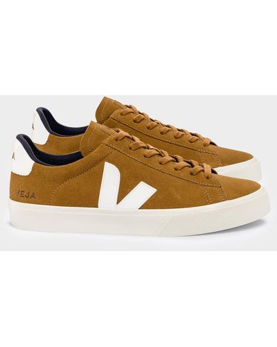 Veja Women's Campo Suede Camel White - Brown