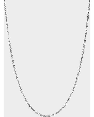 Miansai Amit Chain Necklace In Sterling Silver - White