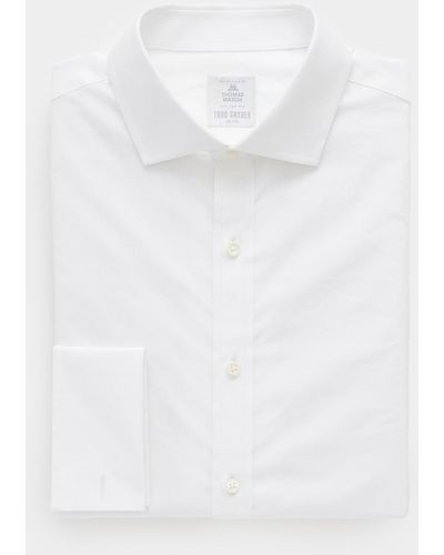 Todd Synder X Champion Plain Front Tuxedo Shirt - White