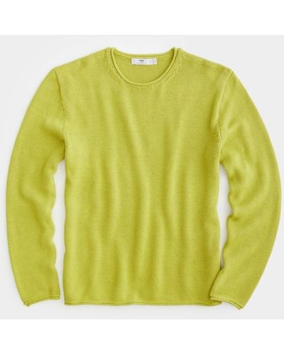 Inis Meáin Inis Mein Roll Neck Tunic In Lemon - Yellow
