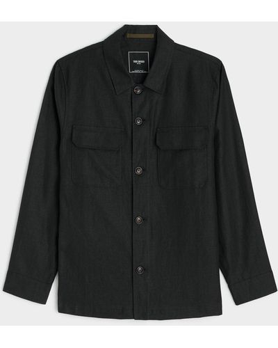 Todd Synder X Champion Linen Two-pocket Overshirt - Black