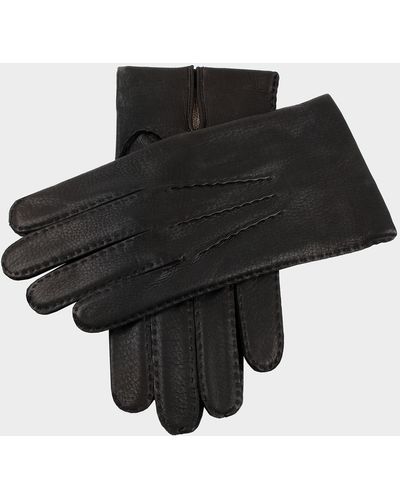 Dents Dents Cambridge Cashmere Lined Deerskin Gloves - Black