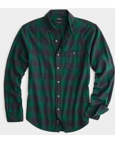 Todd Synder X Champion Green Plaid Flannel Shirt