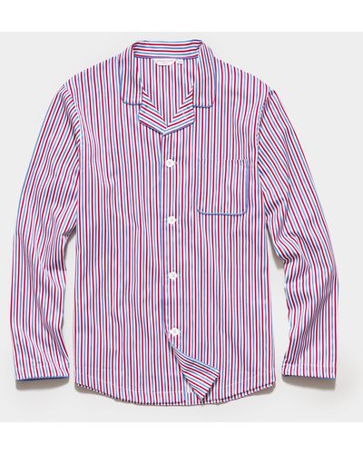 Derek Rose Wellington 50 Cotton Pajama Set - Purple