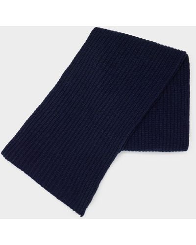 Todd Synder X Champion Recycled Cashmere Scarf Half Cardigan Stitch - Blue