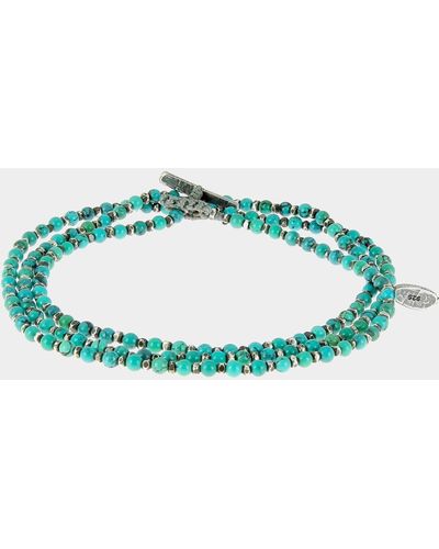 M. Cohen The Silver Agora Bracelet /necklace - Green