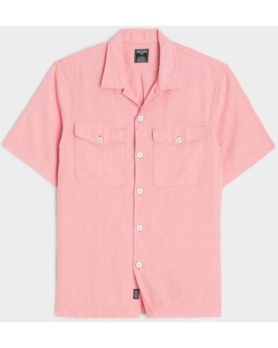 Todd Synder X Champion Linen Panama Shirt - Pink