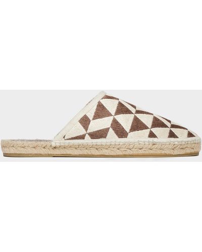 Todd Synder X Champion Patterned Espadrille Mule - Natural