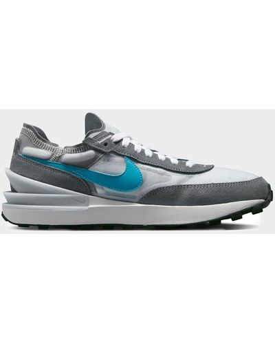 Nike Waffle One Pure Platinum / Blue Lightning / Cool Grey