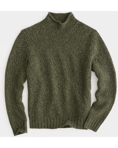 Todd Synder X Champion Roll Neck Sweater - Green