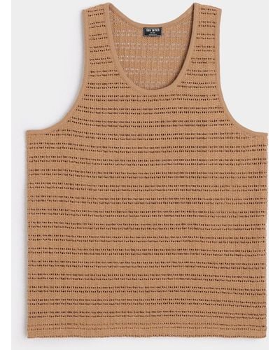 Todd Synder X Champion Open-knit Tank Top - Brown