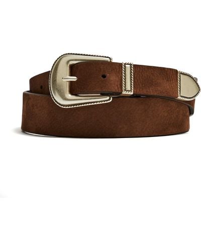 Anderson's Brown Suede Western Belt