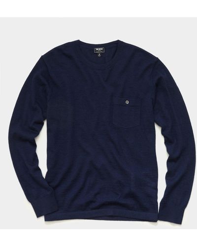 Todd Synder X Champion Cashmere Pocket Tee - Blue