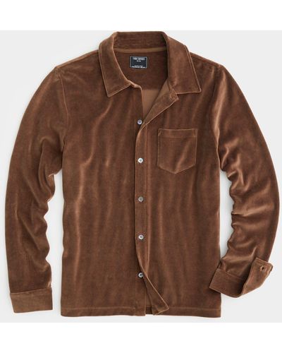 Todd Synder X Champion The Velour Tavern Polo - Brown