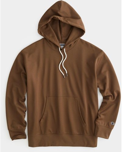 Todd Synder X Champion Relaxed Interlock Jersey Hoodie - Brown