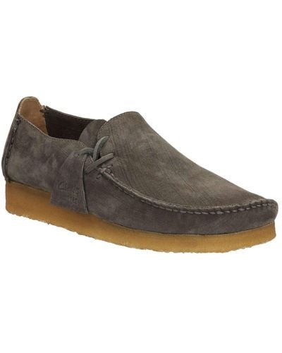 Clarks Lugger Shoe In Charcoal - Grey