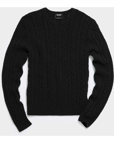 Todd Synder X Champion Lambswool Cable Crew - Black
