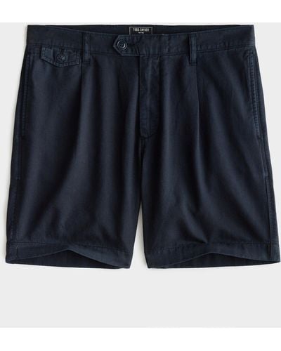 Todd Synder X Champion 7" Pleated Hudson Short - Blue