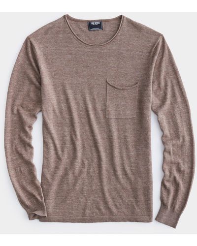Todd Synder X Champion Linen Shore Sweater - Brown
