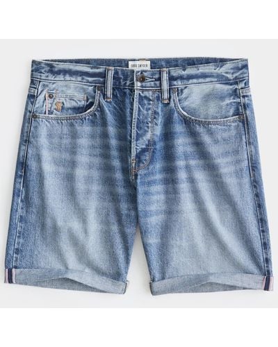 Todd Synder X Champion 9" Classic Fit Selvedge Cut Off Jean Short - Blue