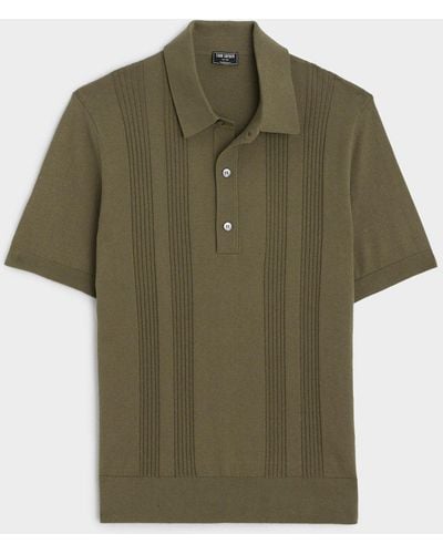 Todd Synder X Champion Silk Cotton Ribbed Polo - Green