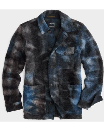 Todd Synder X Champion Tie Dye Boucle Chore Jacket - Blue