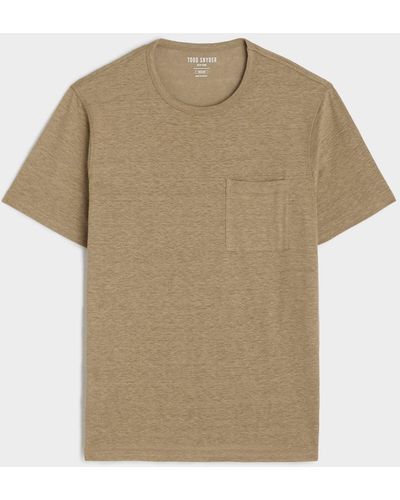 Todd Synder X Champion Linen Jersey T-shirt - Natural