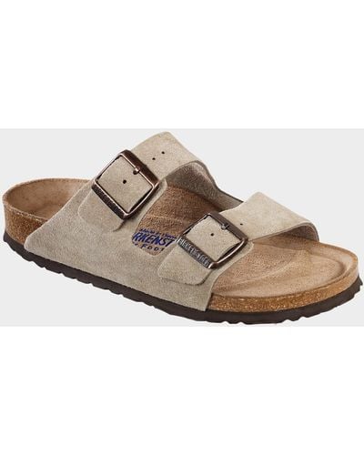 Birkenstock Arizona Soft-footbed Taupe Suede - Gray