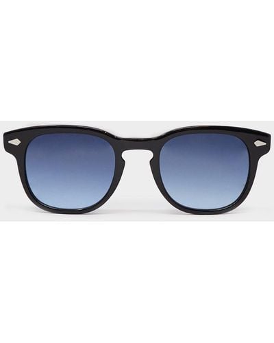 Moscot Exclusive Todd Snyder X Derby Gelt Sunglasses - Blue