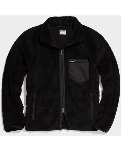 Todd Synder X Champion Italian Recycled Fleece Full-zip Jacket - Black