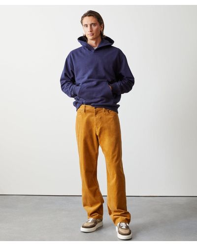 Todd Synder X Champion Relaxed Fit 5-pocket Corduroy Pant - Blue