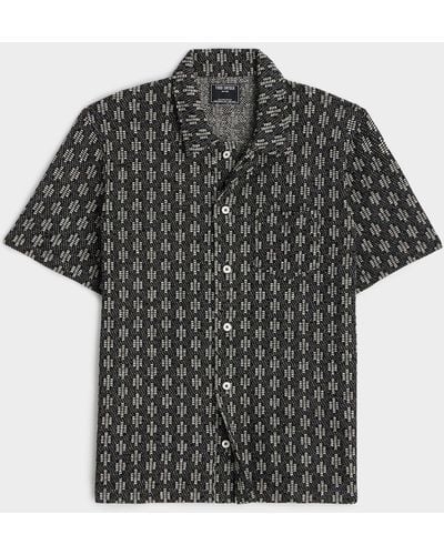 Todd Synder X Champion Tile Knit Jacquard Shirt - Black