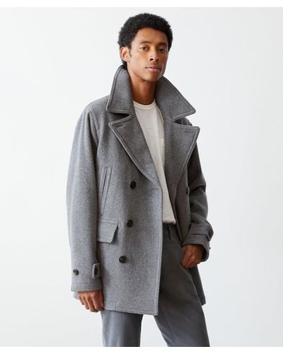 Todd Synder X Champion Italian Wool Cashmere Peacoat - Grey