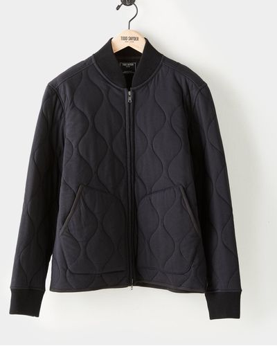 Todd Synder X Champion The Quilted Bomber Jacket - Black