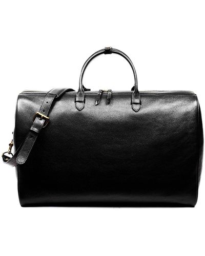 Lotuff Leather No. 12 Weekender Bag In Black