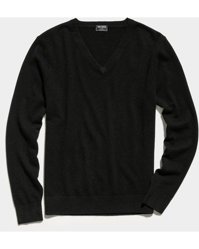 Todd Synder X Champion Cashmere V-neck Sweater - Black