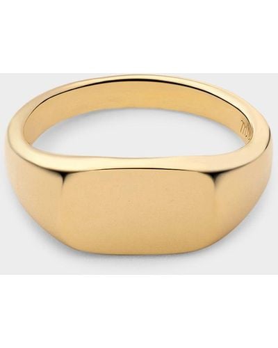 Miansai Arden Ring In Gold Vermeil - White