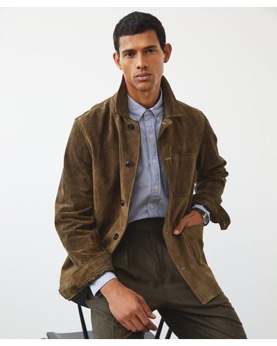 Todd Synder X Champion Italian Suede Chore Coat - Brown