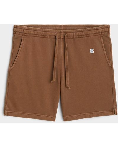 Todd Synder X Champion 7" Midweight Warm Up Short - Brown