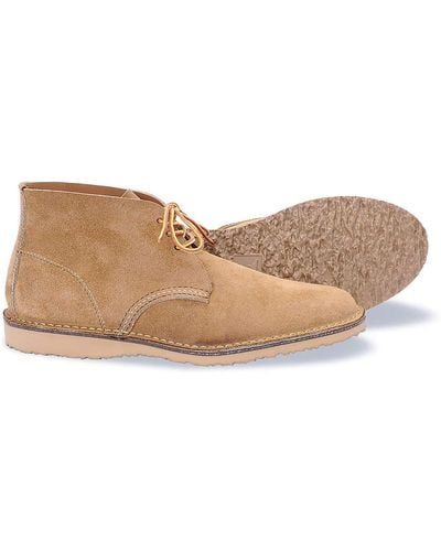 Red Wing Red Wing #3321 Weekender Chukka Chukka In Hawthorne Muleskinner Leather - Natural
