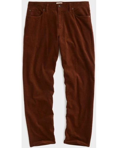Todd Synder X Champion Relaxed Fit 5-pocket Corduroy Pant - Brown